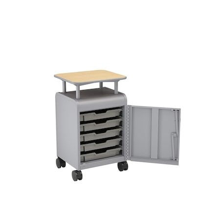 Smith Trades Industrial Storage Cabinet, 37 in H, 21 in W, Platinum 120105000PPMAPPPPLT